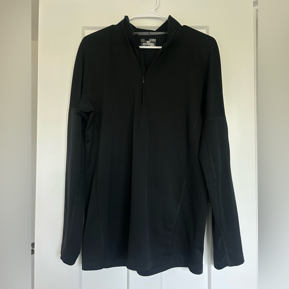 Under Armour Black Quarter Zip Golf Jacket